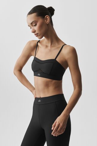 Alo Yoga Airlift Skyglow Bra - Black in Kuwait
