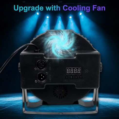 DJ Lights, Kebert 36 Led Par Lights， DJ Stage Lights with Remote Control and DMX, 1W RGB Sound Activated Stage Lights, 9 Modes Par Led Flood Lights for Wedding Bar Party DJ Show -4 Pack in Saudi Arabia