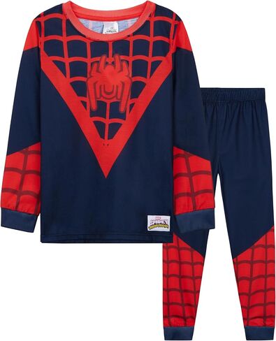 احصل على طقم بيجامة Ghost Spider & Spidey مكون من قطعتين للأولاد والبنات من عمر 3 إلى 8 سنوات، تي شيرت PJ Pants Lounge مجموعة هدايا للأولاد in Kuwait