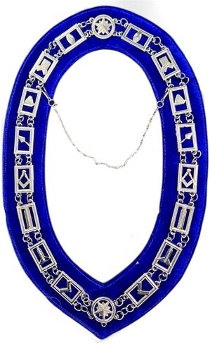 Blue Lodge Masonic Working Tools + Chain Collars with Blue Velvet Backing - Quality Craftsmanship for Freemasons in Saudi Arabia
