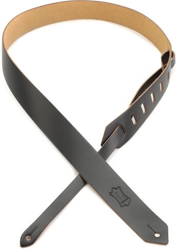 حزام جيتار من الجلد الطبيعي مقاس 1.5 بوصة من Levy's Leathers، أسود (M70-BLK) in Kuwait