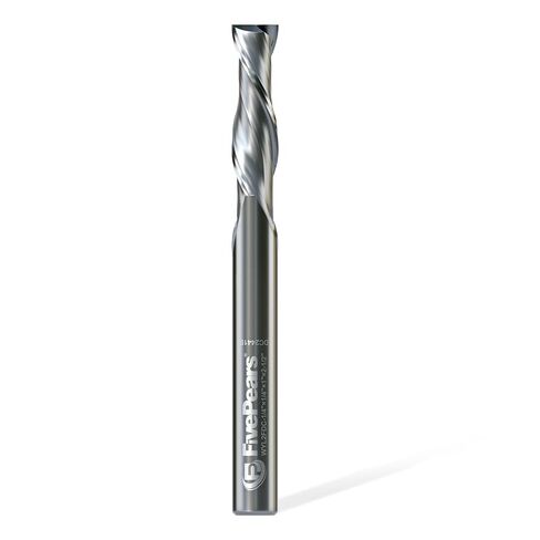 FivePears Down Cut Spiral Router Bit for CNC, 3/16 inch Cutting Diameter and 3/4 inch Cutting Length 1/4 inch Shank Carbide End Mill Router Bit for Wood Carving Engraving Grinding Grooving in Saudi Arabia