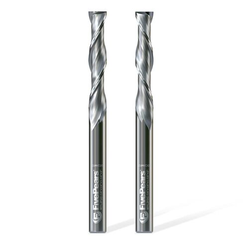 FivePears Down Cut Spiral Router Bit for CNC, 3/16 inch Cutting Diameter and 3/4 inch Cutting Length 1/4 inch Shank Carbide End Mill Router Bit for Wood Carving Engraving Grinding Grooving in Saudi Arabia