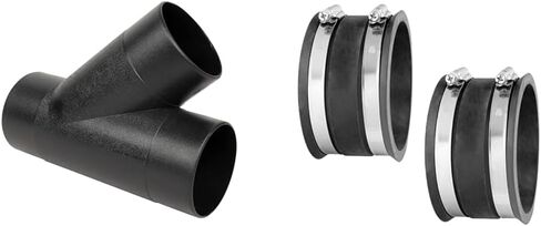 POWERTEC 4 Inch Y Fitting for 4 Inch Dust Collection Hose, 4 Inch Dust Collection Hose Connector Fittings for Dust Collection System, 1 pack (70106) in Saudi Arabia