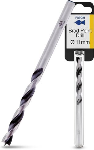 Premium Brad Point Drill Woodworking Bits w/Beveled Edges Size 5mm x 86mm | Black Shark Forstner Drill Bit - Premium Forged Steel for Woodworking, Precision Wave Design Tear-Free Holes, Fast Cutting in Saudi Arabia