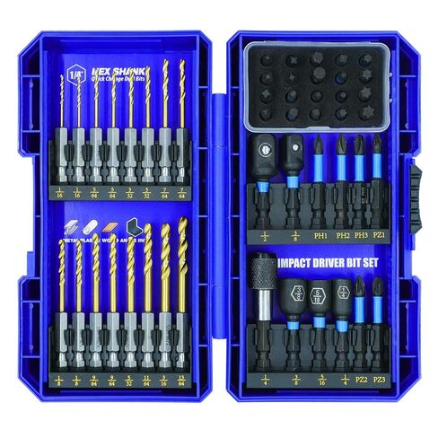 JEFE HEX 9-Piece Drill Bits Set,Hex Shank for Quick Change, Titanium HSS Twist Drill Bit Set, 135 Degree Easy Cut Split Point in Saudi Arabia