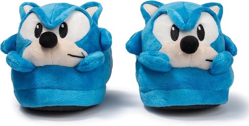 Sonic The Hedgehog Plush 3-D Slippers for Boys - Comfortable Sonic House Shoes for Boys and Big Kids in Saudi Arabia