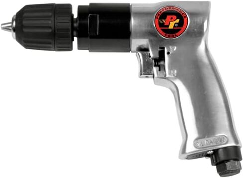Performance Tool M648 3/8 in. Heavy Duty Reversible Air Drill | Keyless chuck for easy bit changes. Fingertip reverse power drill. Planetary gears with ball bearings for longevity. 90 PSI in Saudi Arabia