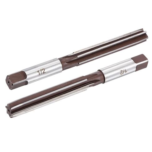 uxcell 3/8" Hand Reamer H8 Accuracy Alloy Tool Steel 6 Flutes Straight Shank Milling Cutter Tool 2pcs in Kuwait