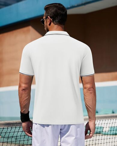 Alimens & Gentle 3 Pack Polo Shirts for Men Dry Fit Performance Short Sleeve Moisture Wicking Business Casual Golf Shirts in Saudi Arabia