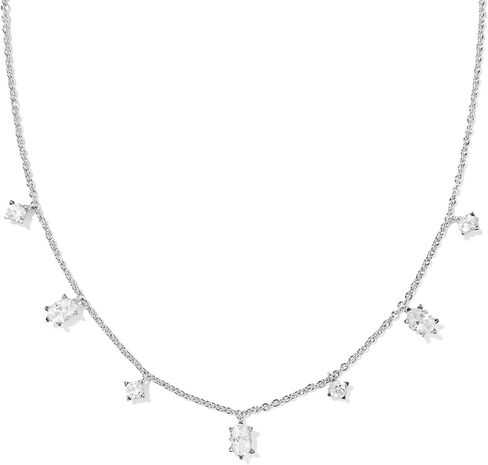 Kendra Scott Womens Cailin Delicate Strand Necklace Gold Purple Crystal One Size, in Saudi Arabia