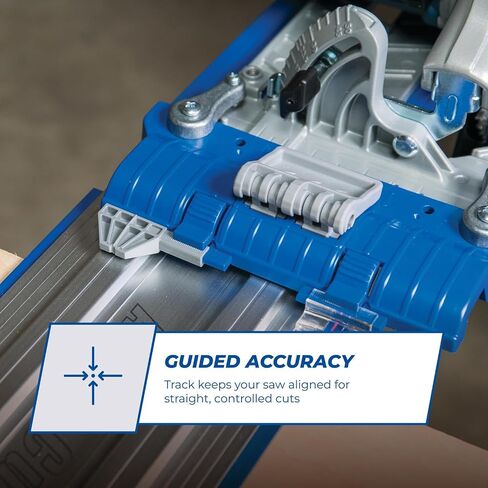 Kreg KMA2700 Accu-Cut - Universal Track Saw Guide System - Cuts up to 50" Long - No Clamps Needed - Make Straight, Cross, Rip & Angled Cuts Easily - Circular Saw Guide - Woodworking Tool in Saudi Arabia