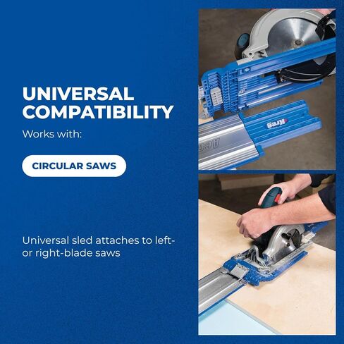 Kreg KMA2700 Accu-Cut - Universal Track Saw Guide System - Cuts up to 50" Long - No Clamps Needed - Make Straight, Cross, Rip & Angled Cuts Easily - Circular Saw Guide - Woodworking Tool in Saudi Arabia