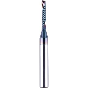 SpeTool كربيد O فلوت لولبي راوتر بت 1/8 بوصة قطر القطع 1/4 بوصة عرقوب مع طلاء أكريليك غير حديدي CNC قاطعة الطحن in Kuwait