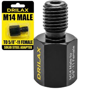 Core Drill Adapter 5/8 Threaded Arbor Diamond Hole Saw 5/8 inch - 11 to 1/2" Shank Sanding Attachment Arbor Shaft Adaptor Heavy Duty in Saudi Arabia