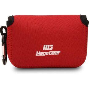 MegaGear Panasonic Lumix DMC-LX10 Ultra Light Neoprene Camera Case, with Carabiner - Gray - MG1030, PU Leather in Kuwait