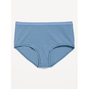 Old Navy High-Waisted Everyday Brief Cotton Underwear - Naturalist Blue in Kuwait