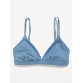 Old Navy Everyday Cotton Triangle Bralette - Naturalist Blue in Kuwait