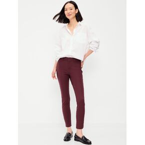 بنطلون بيكسي نحيل عالي الخصر من Old Navy - أحمر زبيبي in Kuwait