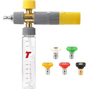 Tool Daily Foam Cannon, 1/4 Inch Quick Connect, Power Washer Foam Cannon with 5 Pressure Washer Nozzles,1 Liter in Saudi Arabia