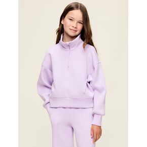 Old Navy Bounce Fleece Half-Zip Pullover Sweatshirt for Girls - Dusky Lavender in Kuwait