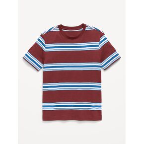Old Navy Short-Sleeve Striped T-Shirt for Boys - Burgundy Stripe in Kuwait