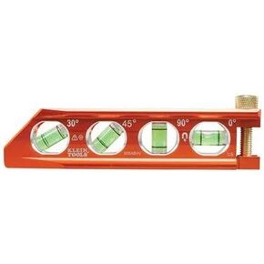 Klein Tools 935AB4V Level, 6.25-Inch Magnetic Torpedo Level is a Conduit Level with 4 Vials, V-Groove and Magnet Track, High Viz Orange in Saudi Arabia