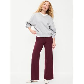 Old Navy High-Waisted Fashion Wide-Leg Leggings - Red Raisin in Kuwait
