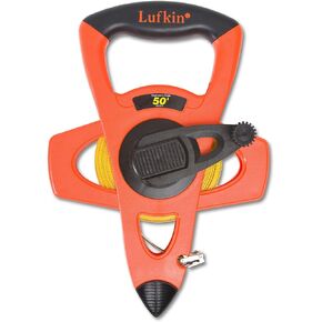 Crescent Lufkin 1/2" x 100' Hi-Viz Orange Engineer's Fiberglass Tape Measure - FE100D, orange/black in Kuwait