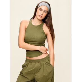 Old Navy CloudLite High-Neck Racerback Tank Top - Hearthwood in Kuwait