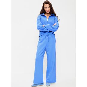 Old Navy Extra High-Waisted Dynamic Fleece Wide-Leg Sweatpants - Cloisonne in Kuwait