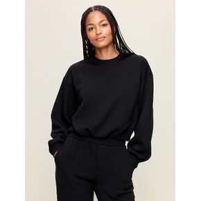 Old Navy Bounce Fleece Bubble-Hem Sweatshirt - Black Jack in Kuwait