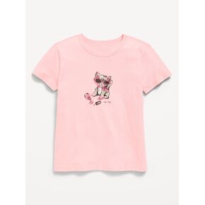 Old Navy Short-Sleeve Graphic T-Shirt for Girls - Pink Pirouette in Kuwait