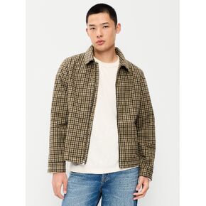 Old Navy Relaxed Harrington Jacket - Brown Plaid in Kuwait