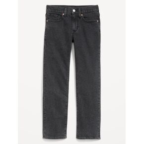 Old Navy Straight-Leg Built-In Flex Jeans for Boys - Washed Black in Kuwait