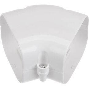 PATIKIL 3" PVC Decorative Line Cover, 45°Elbow Tubing Parts Accessories for Air Conditioner Central AC Heat Pump, White in Kuwait