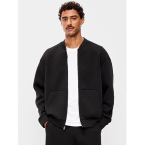 Old Navy Bounce Fleece Oversized Bomber Jacket - Black Jack in Kuwait