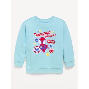 Old Navy Marvel™ Spider-Man Oversized Graphic Sweatshirt for Toddler Boys - Ceramic Blue in Kuwait