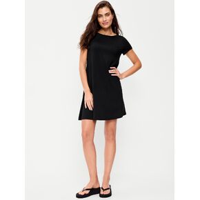 Old Navy Short-Sleeve Mini Swing Dress - Black Jack in Saudi Arabia
