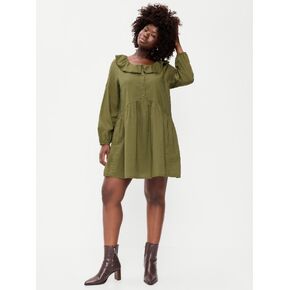 Old Navy Long-Sleeve Ruffle-Collar Swing Mini Dress - Hearthwood in Kuwait