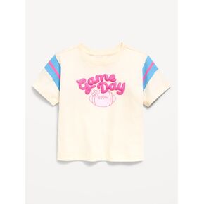 تي شيرت برسومات بأكمام قصيرة من Old Navy للفتيات الصغيرات - Creme De La Creme in Kuwait