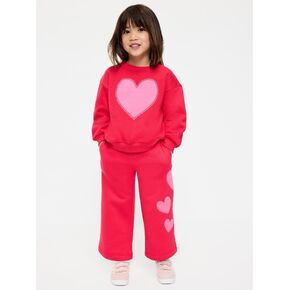 بنطال رياضي برسومات واسعة الساق من Old Navy للفتيات الصغيرات - مربى الفاكهة in Kuwait