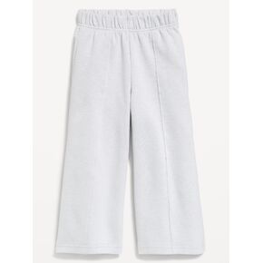 Old Navy Dynamic Fleece Wide-Leg Sweatpants for Toddler Girls - Light Heather Gray in Kuwait