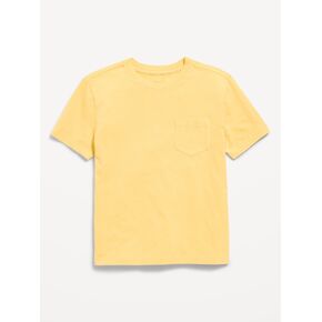 Old Navy Softest Short-Sleeve Pocket T-Shirt for Boys - Mystic Yellow in Kuwait