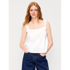Old Navy Rosette-Strap Tank Top - White Lilies in Kuwait