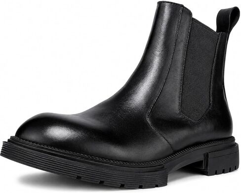 2025 Men's Premium Chelsea Boots - Slip-Resistant Rubber Sole, Full-Grain Leather & YKK Zipper, Breathable OrthoLite® Insole | Business Casual Ankle Boots with Anti-Odor Technology in Saudi Arabia