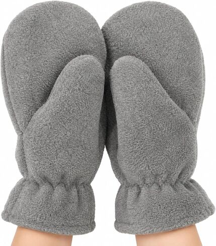 Polar Feet Double-Thick Fleece Mittens for Men, Women & Youth | Warm, Soft, Cozy Winter Mittens with Moisture-Wicking Comfort in Saudi Arabia