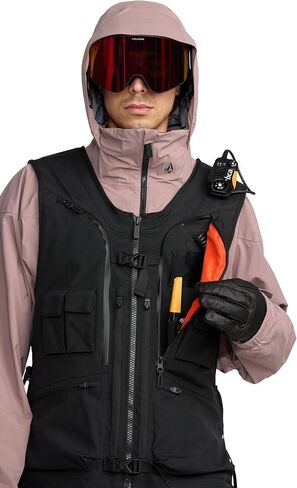 Volcom Men's Iguchi Slack Snowboard Vest – Utility Vest With Probe Sleeve, Extra Storage in Saudi Arabia