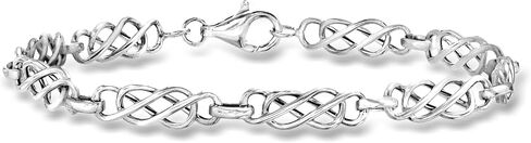 Ross-Simons 14kt White Gold Double-Infinity Link Bracelet in Saudi Arabia