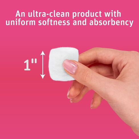 Simply Soft Premium Cotton Balls, 100% Pure Cotton, Absorbent, 200 Count (Pack of 3) in Kuwait